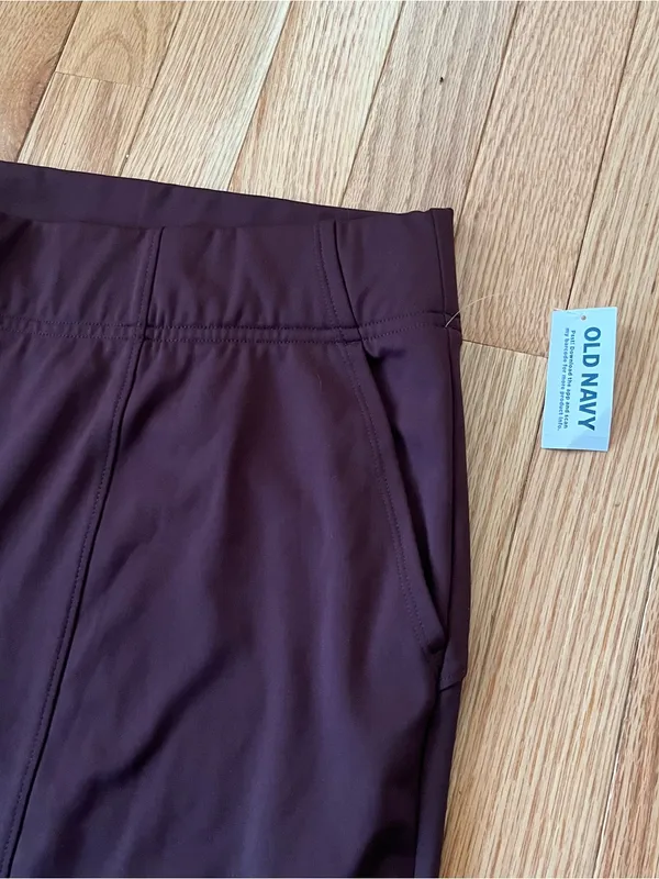 Old Navy Powersoft Purple Wide Leg Pants 2X Athleisure Travel Minimalist Gym NWT - Image 2