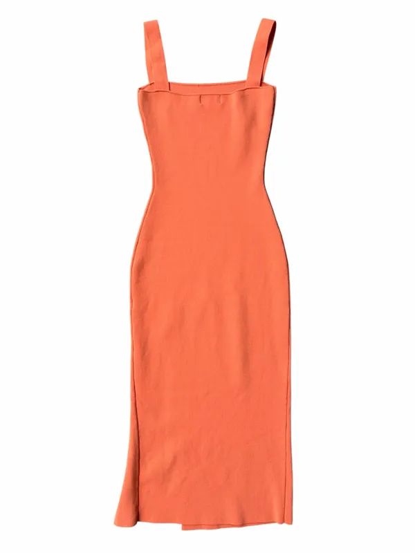 Superdown Zoe Square Neck Stretch Knit Dress XS - Image 7