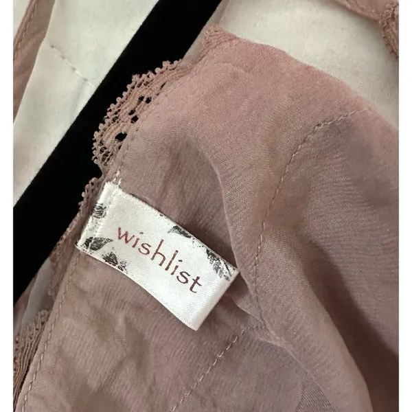 Wishlist Women's Satin Lace Trim Button Down Cami Tank Top - Image 7