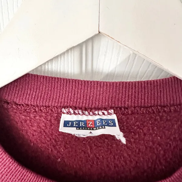 Vintage Jerzees Burgundy 1997 Winterfest Historic Hollidaysburg Sweatshirt Read - Image 2