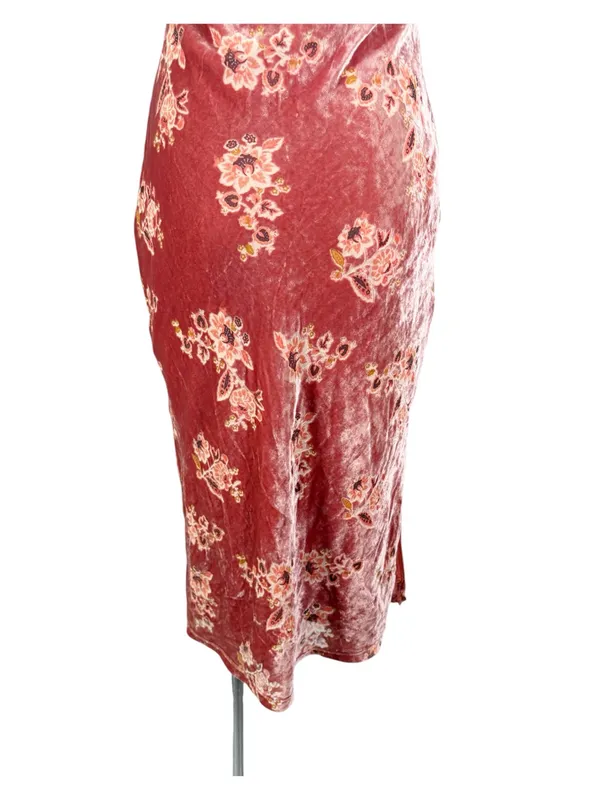 Anthropologie Hutch Hayden Velvet Slip Floral Maxi Dress - Image 9