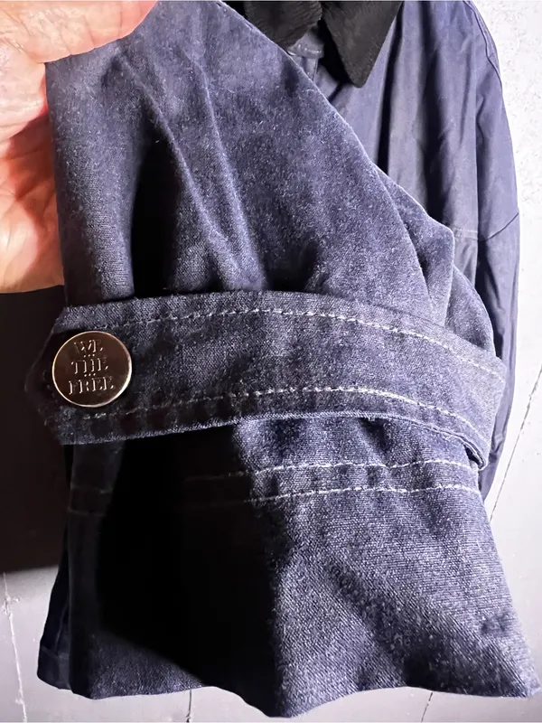 Free People Cori Waxed Cotton Jacket in Blue. Size Small. NWOT - Image 10