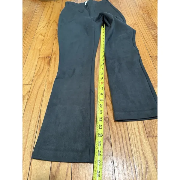Tuckernuck Deep Olive Green Suede Ashford Kick Flare Pants Size XS‎ - Image 5