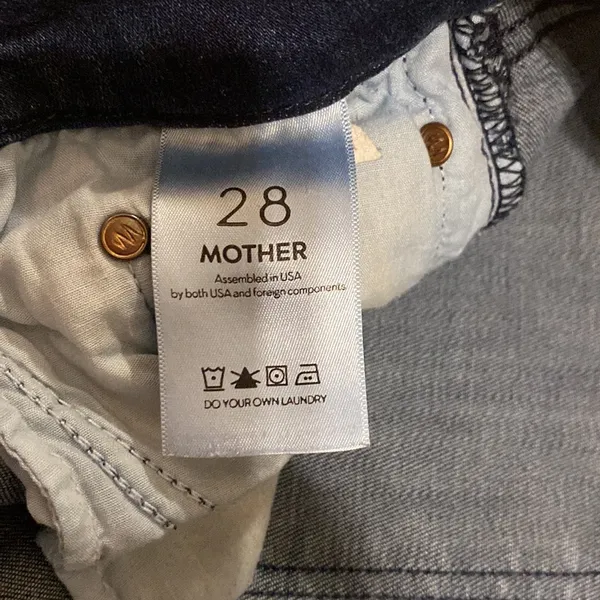 MOTHER Denim Skinny Jeans THE LOOKER 28 - Image 8