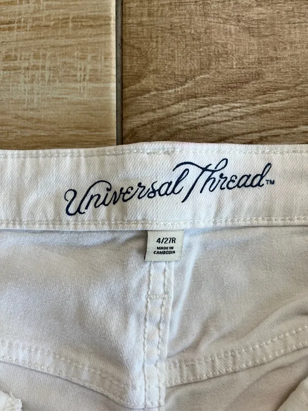 Womens Universal Thread White High Rise Jegging - 4/27R - #2 - Image 9