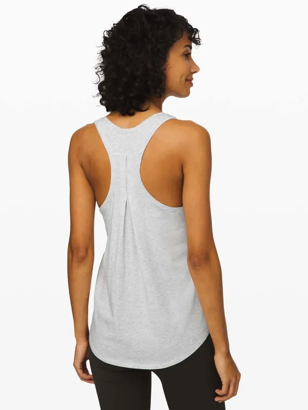 Lululemon Love Tank Heathered Core Light Gray Racerback Top loungewear yoga 4/6 - Image 2