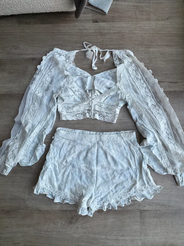 Free People Prairie Dawn Set Cottagecore Sz 6 - Image 11