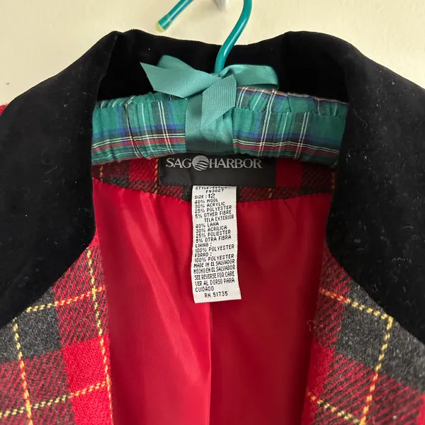 Sag Harbor Plaid Blazer - Image 5