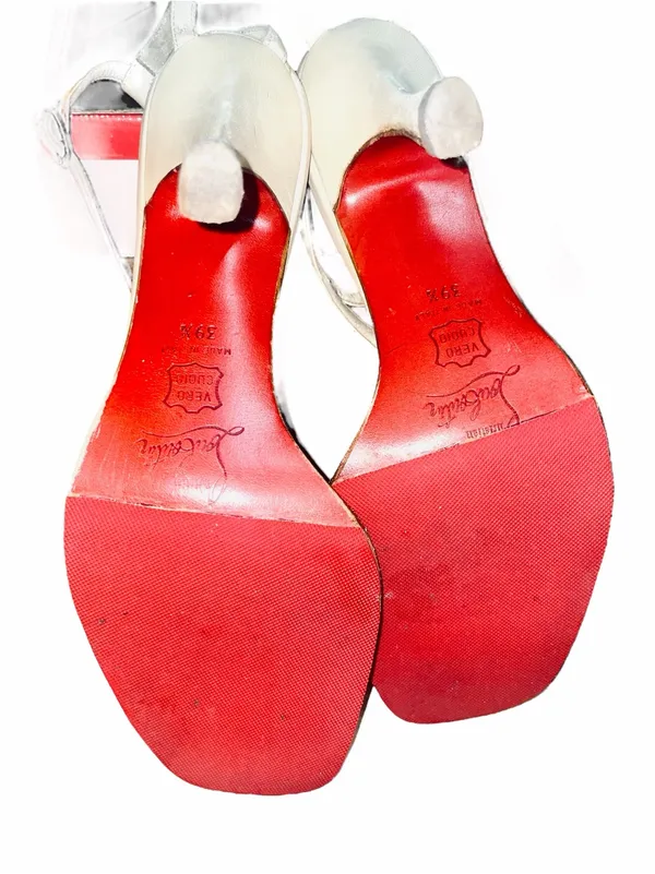 Roeposh - Tan TStrap Christian Louboutin Heels Shoes 39 1/2 - Image 11