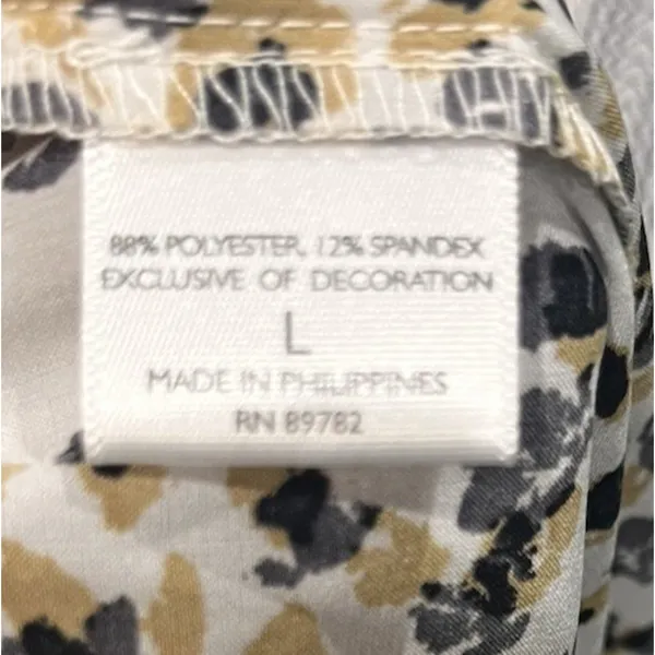 JOSIE NATORI Lounge Pull On Boho Patterned DRAWSTRING PANTS SIZE L - Image 4