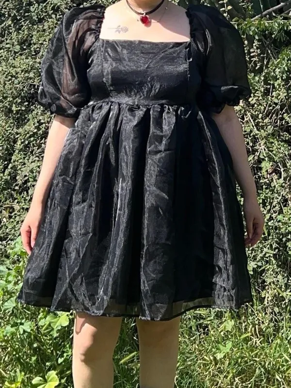 Black babydoll dress. - Image 2