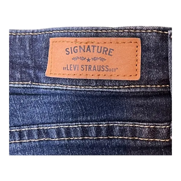 Signature By Levi Strauss & Co Jeans Womens 6 Blue Modern Slim Straight Denim - Image 7