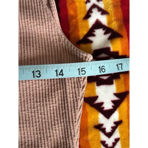 Zara Dusty Rose Tank Top Cropped‎ Size Medium Strap Soft Ribbed - Image 5