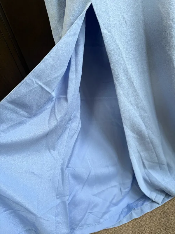 NWT Dress The Population Sandra Crepe Maxi Dress Sky Blue Size XXL Retail $198 - Image 7
