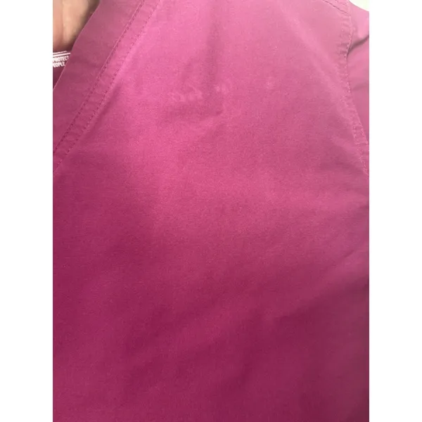 Carhartt Women's Scrub Top Force Essentials V-Neck 5 Pocket L Maroon Work Nurse‎ - Image 9