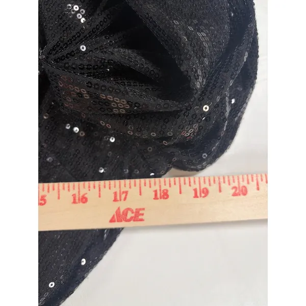 Cara Santana x Nine West Black Sequin Wrap Mini Holiday Chic Formal Dress XL - Image 4