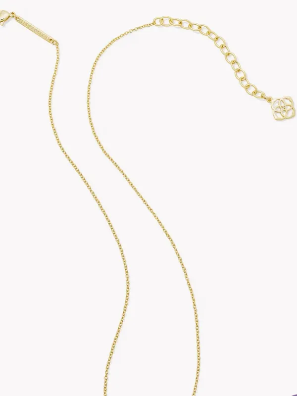 Kendra Scott Gold Heart Pendant Necklace with Mother-of-Pearl Inlay New - Image 3