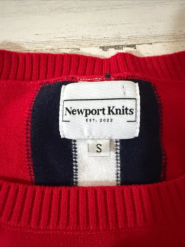 Ole Miss Red Crewneck Knit Sweater - Image 4