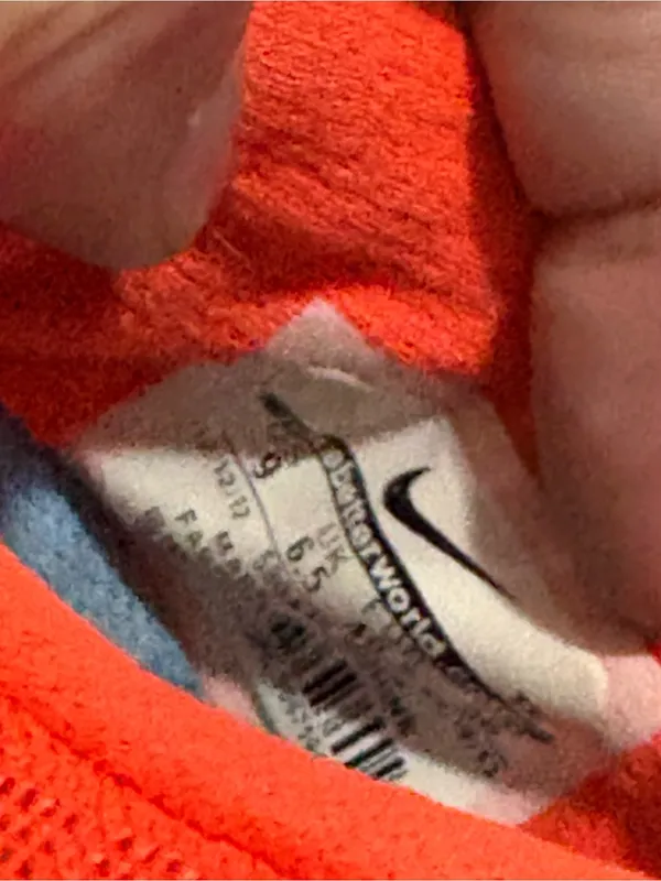 Nike Orange and Light Blue Women's Sneakers - Image 5