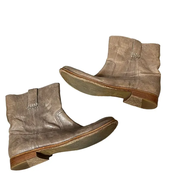 Frye anna shortie boots distressed tan sz‎ 9.5 - Image 4