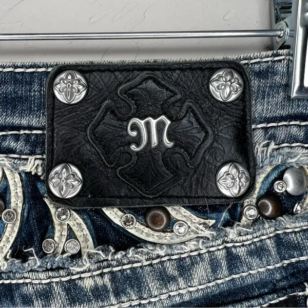 Miss Me Bootcut Western Thick‎ Stitch Flap Pocket Embellished Denim Jeans - Image 12