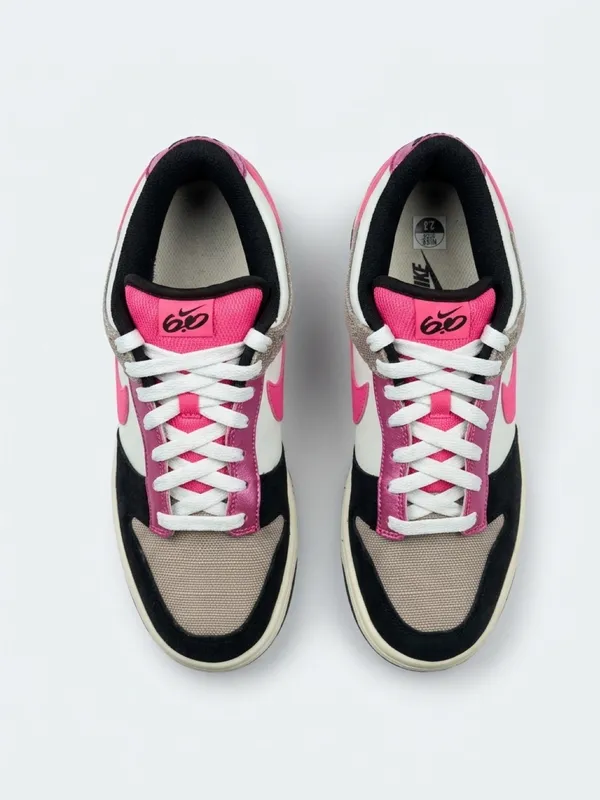 Nike Dunk Low 6.0 Women's Sneakers - Black, Grey, and Pink Flash - Image 2