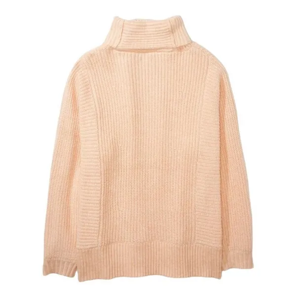 American Eagle Outfitters Oversized Peach Mock Neck Sweater(Size XS) - Image 6