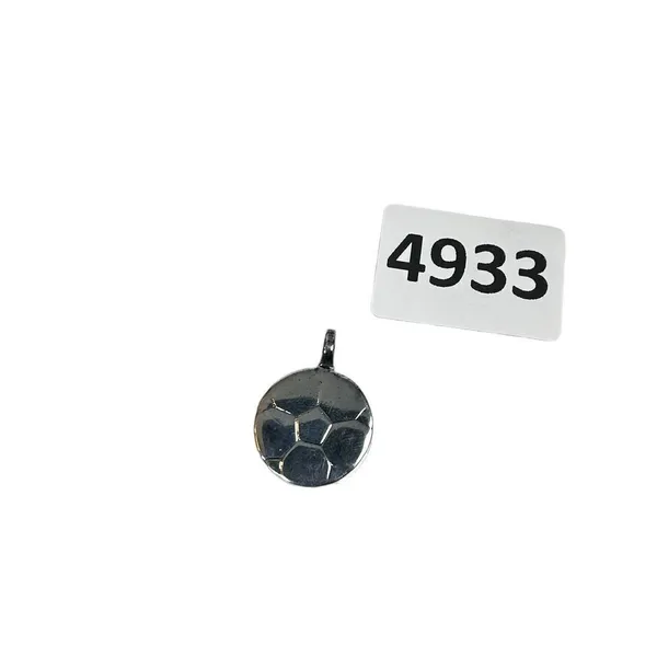 Sterling Silver Antiqued Soccer Ball Pendant - Image 5
