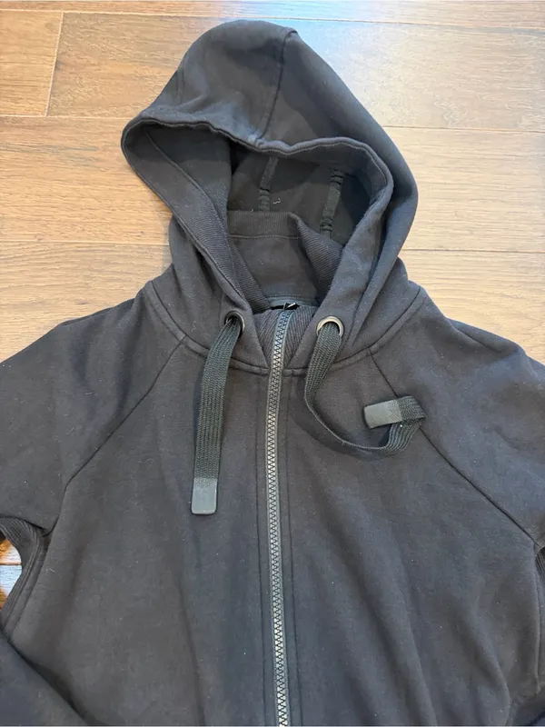 Athleta Black Triumph Hoodie Zip Up Size Small - C48-025 - Image 3