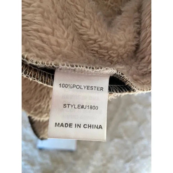 Jodifl‎ Plaid Sherpa Lined Longline Vest Cardigan Cozy Quiet Luxury Brown Camel - Image 7