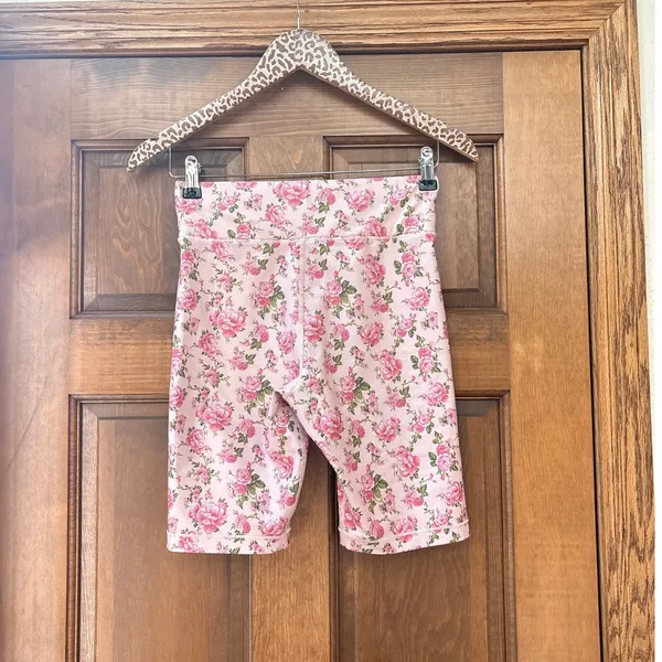 LOVESHACKFANCY X BANDIER Biker Shorts in Peony Garden Size Small - Image 3