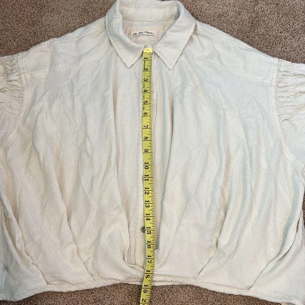 We The Free (Free people) Rockaway Oversized Ivory Top Women’s Size Medium - Image 12