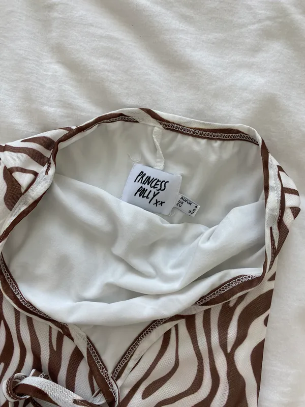 Jay Jay Mini Dress Chocolate Zebra - Image 3