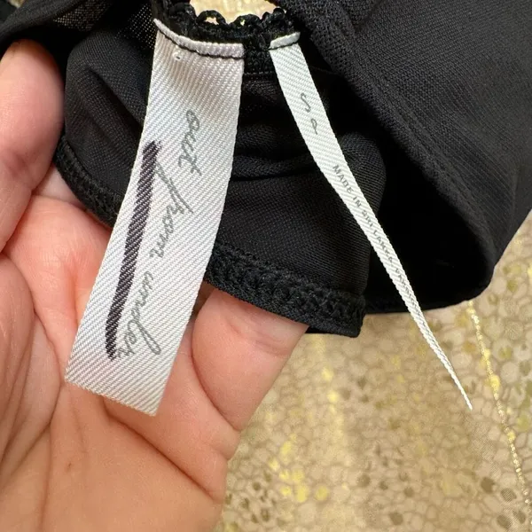 Urban Outfitters Black Out From Under Spaghetti Strap Unlined Bralette Small - Image 4
