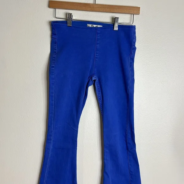 Free people we the‎ free penny flare elastic waist jeans size 2 - Image 2