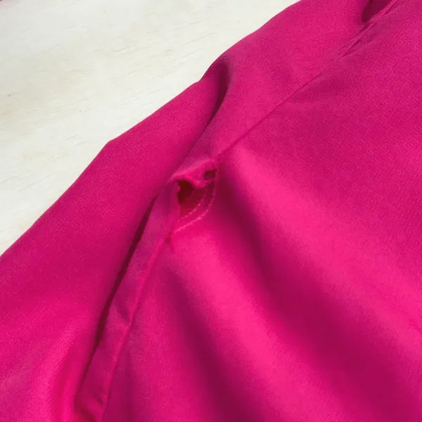 Y2K Adidas Womens Fuchsia Pink Full Zip‎ Windbreaker Track Jacket Size Medium - Image 9