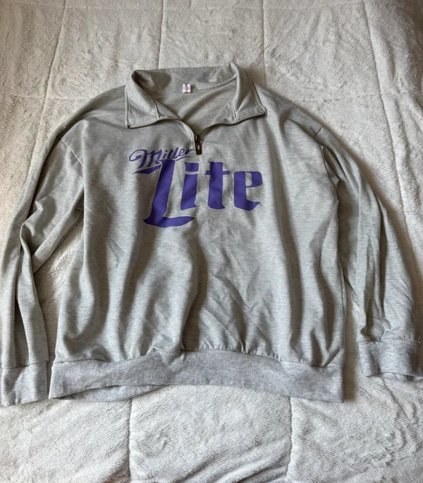 Miller lite Quarter Zip Size L - Image 3