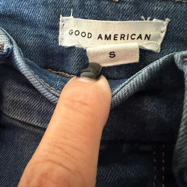 Good American Power Stretch Pull On Skinny Jeans Womens‎ Size Small Indigo Blue - Image 6
