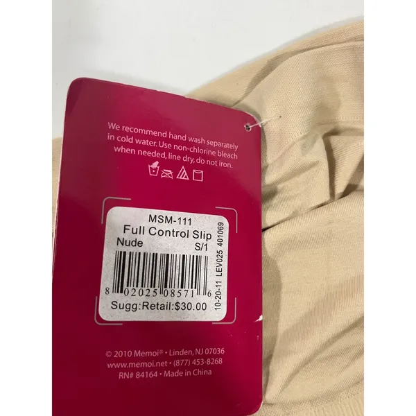 MeMoi SlimMe Full Control Shapewear Slip Seamless‎ Butt Lift Bodycon Nude Size S - Image 6
