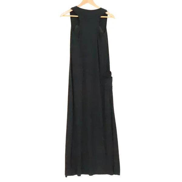Shelfie Shoppe Black Sleeveless Maxi Dress Womens Size S Lagonlook Built-in Bra - Image 2