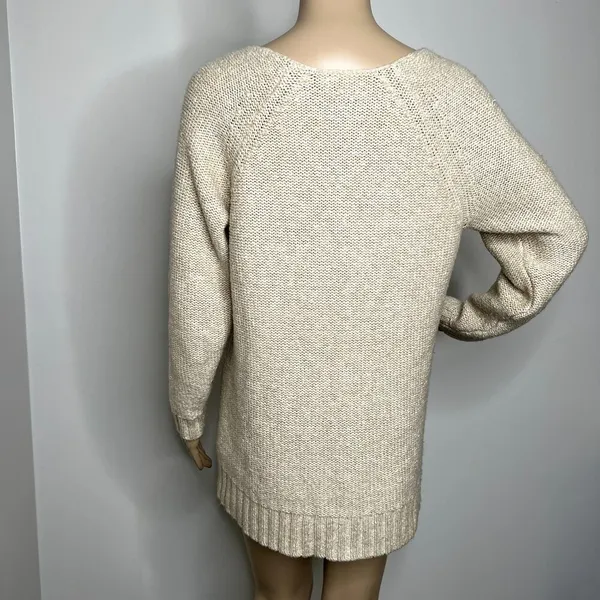 Ralph Lauren Beige Knitted Scoop Neck Sweater - Image 3