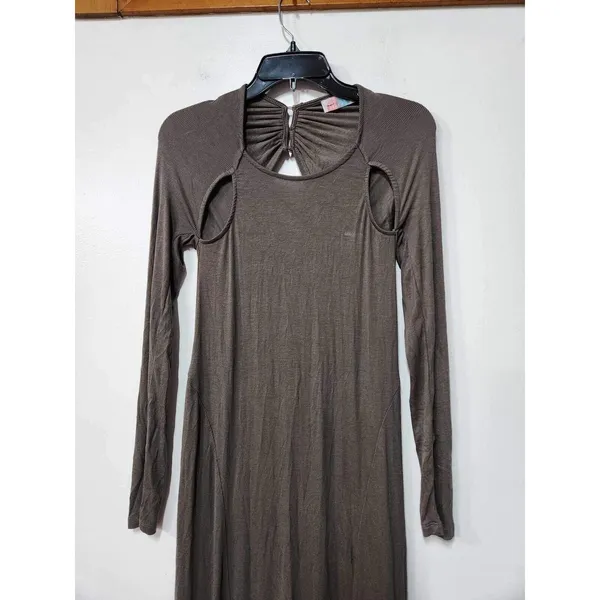 Free People FP Beach Cut Out Shoulder Maxi Dress Size S. A43 - Image 2