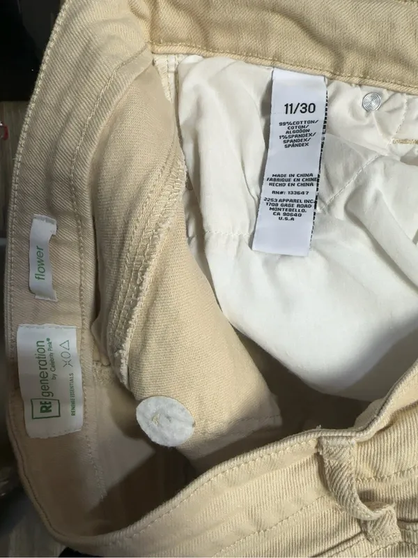 RE/Generation Flare Jeans Beige 11/30 Tan Size undefined - Image 8