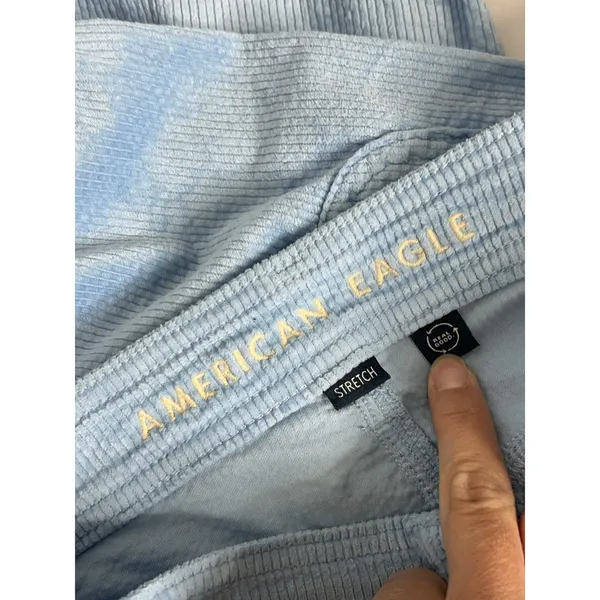 American Eagle Super High-Rise Baggy Wide Leg Corduroy Cargo Pants Size 4 - Image 4