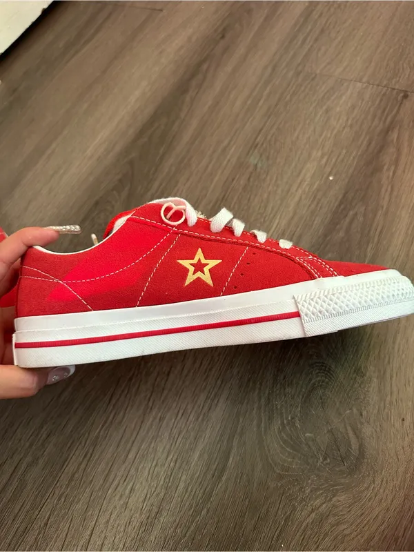 Converse Cons One Star Pro Red Suede Skate Shoes – Unisex Men's 5 / Women's 6.5 - Image 4
