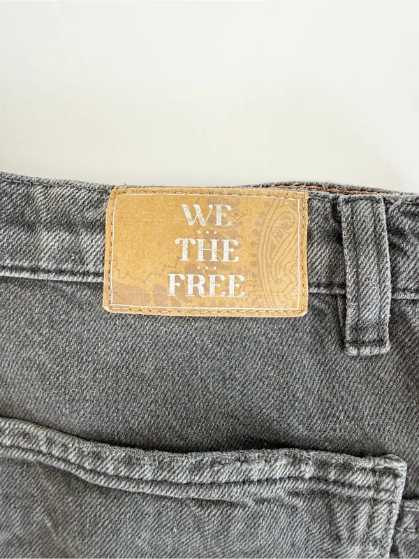 Free People X We The Free Tinsley Baggy High-Rise Jeans Celestial Black - Image 13