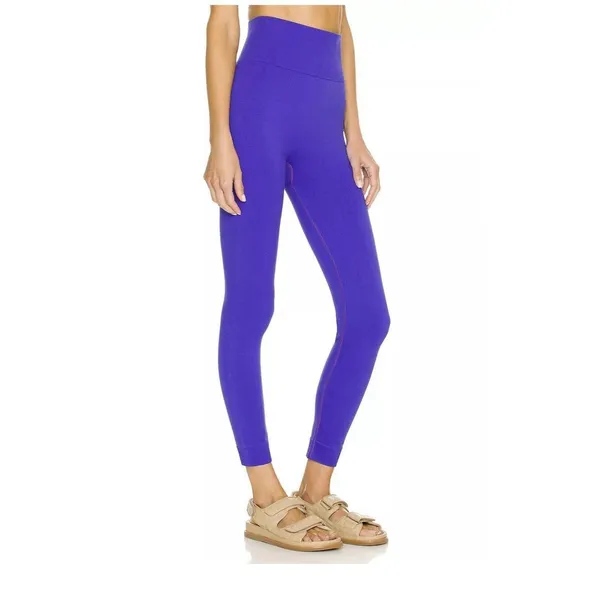WeWoreWhat Ribbed High Rise Leggings Sapphire Purple NWT Women’s Large Active - Image 4