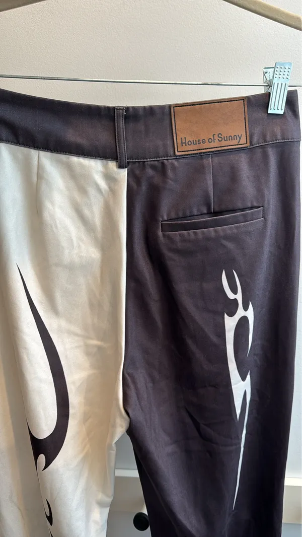 House of Sunny Two Tone Color High Waisted Pants Size 10 - Image 5