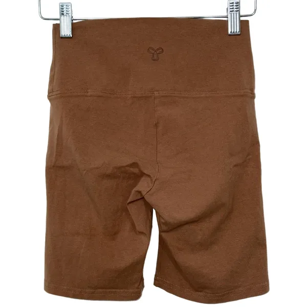 NEW Aritzia TNA Butter Atmosphere 7" High Waisted Bike Shorts Tan Brown Size XS - Image 7