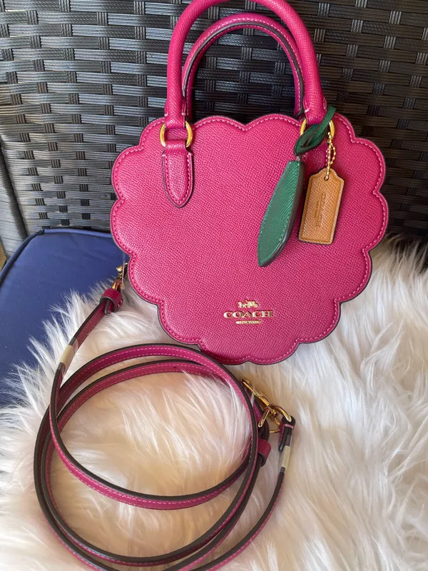 Coach Raspberry Crossbody Bag CR252 - Image 6